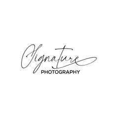 Unique Signature photography text or font handwritten Calligraphy Logotype Script Font Type Font lettering vector ai or eps design