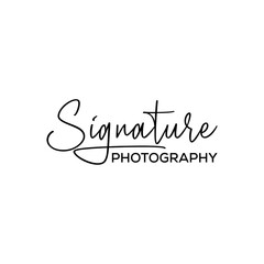 Unique Signature photography text or font handwritten Calligraphy Logotype Script Font Type Font lettering vector ai or eps design