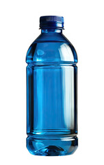 Naklejka premium Blue plastic water bottle, full