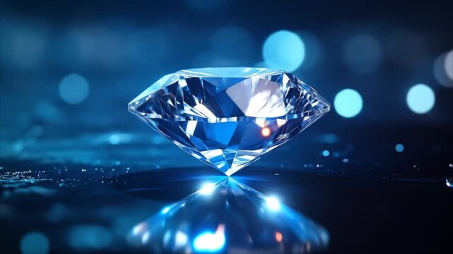 Diamond jewel closeup luxurious background