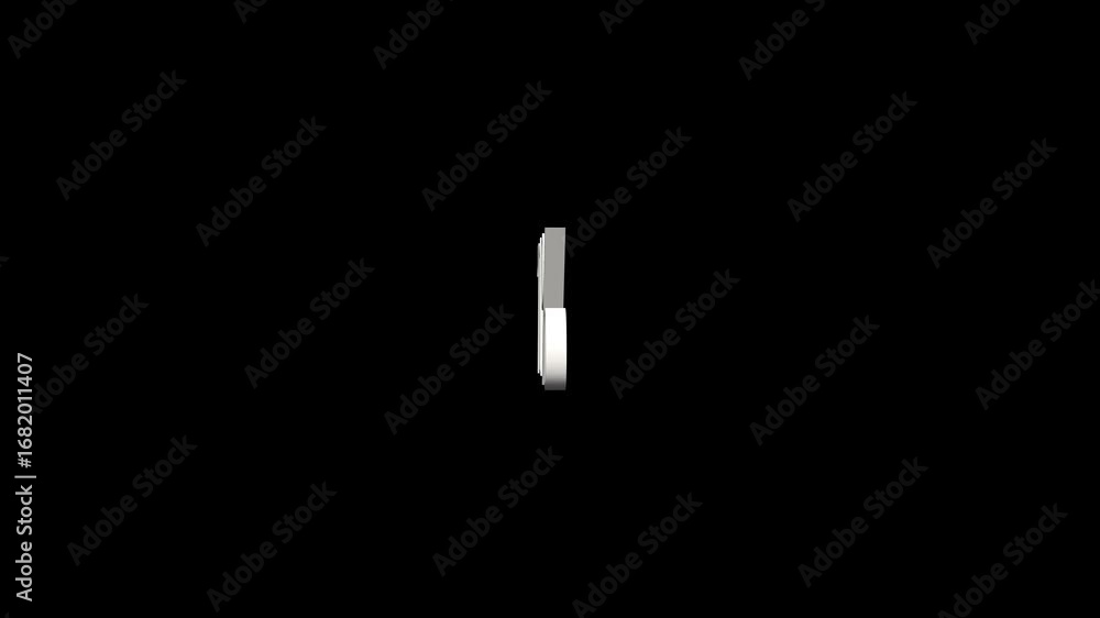 Aufkleber abstract 71% percentage text. 3d 71% percentage loop animation. 71 percentage 3d text rotation on bl