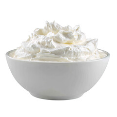 Creamy whipped topping in a white bowl (1)
