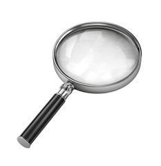 3D rendering of a magnifying glass