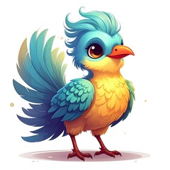 Fototapeta premium Cute bird illustration