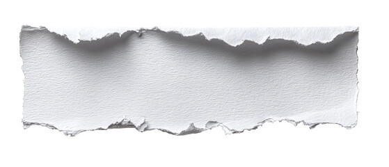 Naklejka premium Ripped piece of white paper
