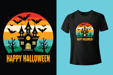 happy halloween t shirt design