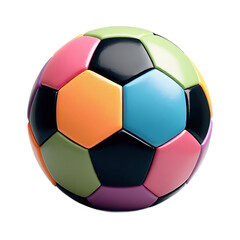 Fototapeta premium Modern colorful soccer ball isolated
