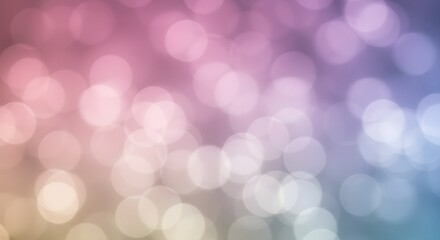 Fototapeta premium Soft Pastel Bokeh Background – Abstract Light Circles with Gradient Colors, Blurred Texture for Creative Design, Wallpapers, Digital Art, and Elegant Visual Effects