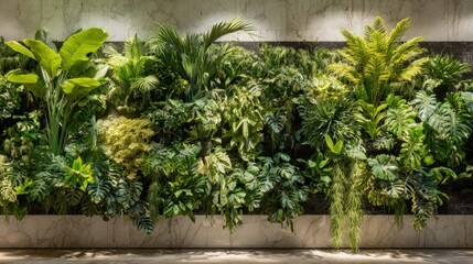 Vibrant Green Plants Wall Decor