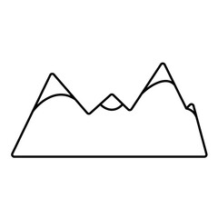 vector illustration of a mountain