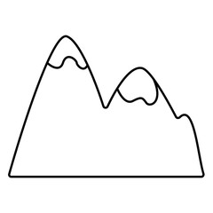 vector illustration of a mountain