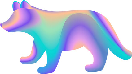 Fototapeta premium illustration of a feline isolated on white background, png, ai generated.