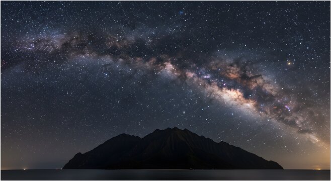 Milky Way Galactic Core Rises Over Wargos Bay Batanta Island