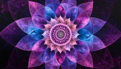 Floral fractal design