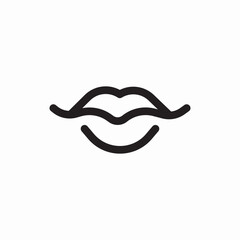 icon vector lips mouth 