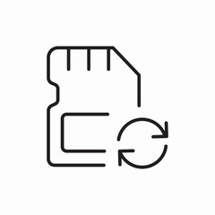 icon vector sim card remove 