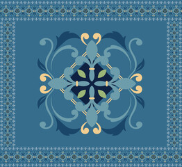 frame with floral ornament