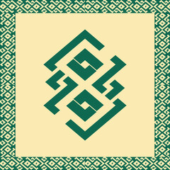 frame with floral ornament