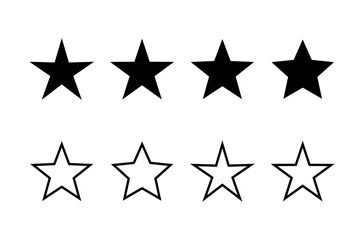 Star icon logo design. rating sign and symbol. favourite star icon