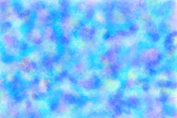 Abstract Blue and Purple Watercolor Wash Background