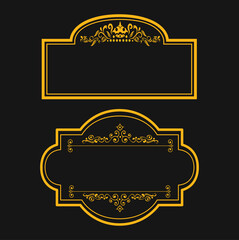 frame with floral ornament