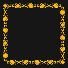 frame with floral ornament