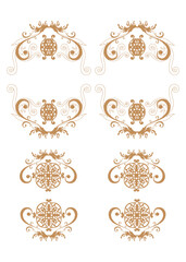 frame with floral ornament