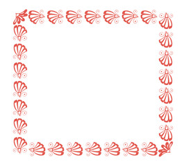 frame with floral ornament