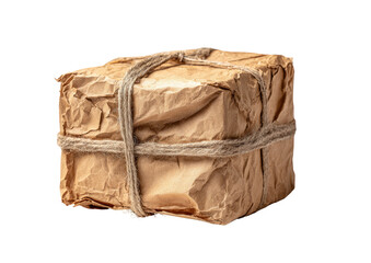 Obraz premium A tightly bound, rustic package