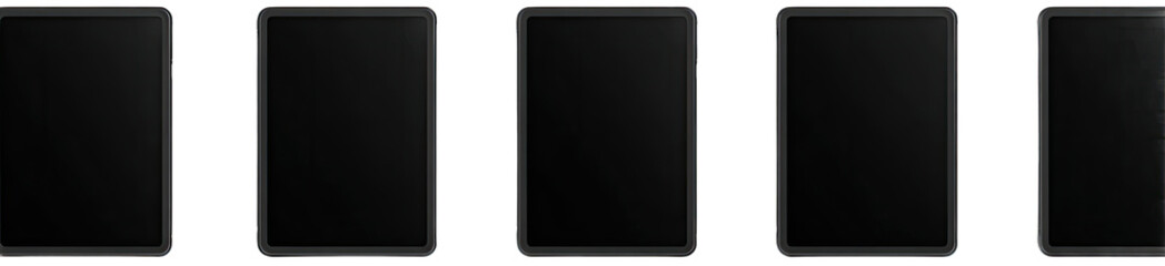 Four  black rectangles, arranged horizontally