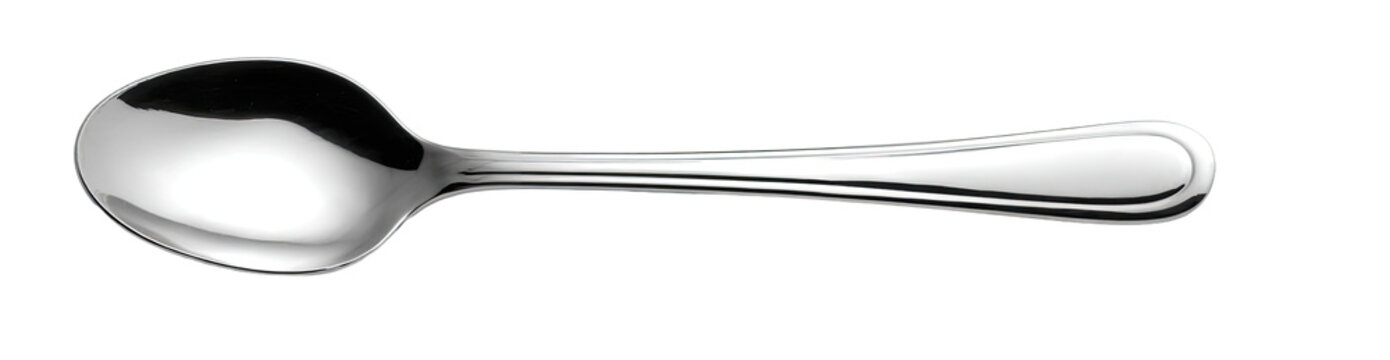 Polished, stainless steel, small serving spoon