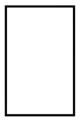 Blank white canvas framed in black