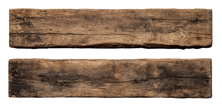 Two weathered wooden planks (6)