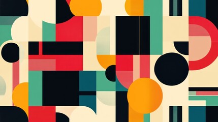 Vibrant Geometric Abstract Design