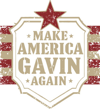 Funny Make America Gavin Again vector,