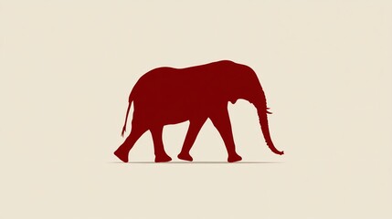 minimalist vector design of World Elephant Day awareness icon