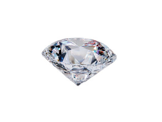 A brilliant, round-cut diamond.  Flawless clarity