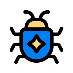 bug fill color icon