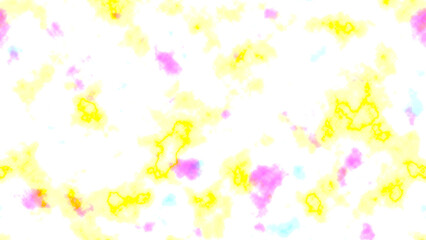 Yellow pink and blue abstract isolated on a transparent background