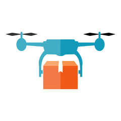 Drone Delivery Icon, Simple Icon Vector Design, best used for presentation, application, web and banner	