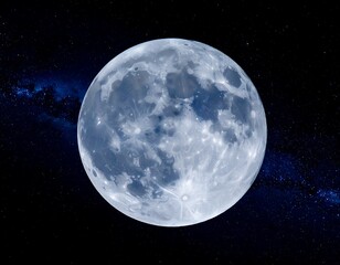 Full moon in a starry night sky (1)