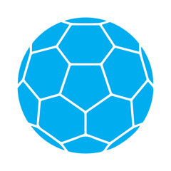 Fototapeta premium Ball football colored icon