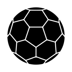 Obraz premium Ball football glyph icon