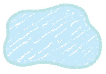 クレヨンタッチのふにゃふにゃフレーム/ブルー