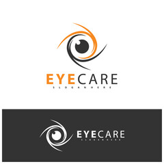 Eye Logo design vector template. Colorful media icon. Vision Logotype concept idea