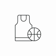 basketball jersey icon sign vector
