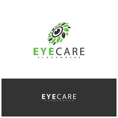 Nature Eye Logo design vector template. Colorful media icon. Vision Logotype concept idea