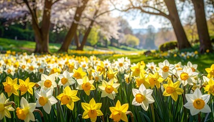 Springtime Park Scene Displays