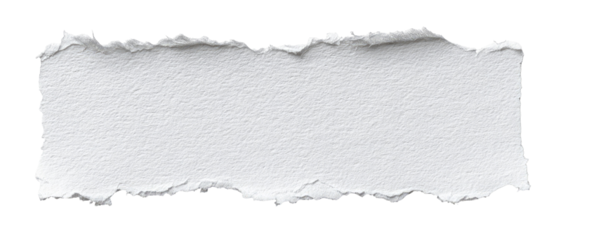 A ripped piece of white paper (1)