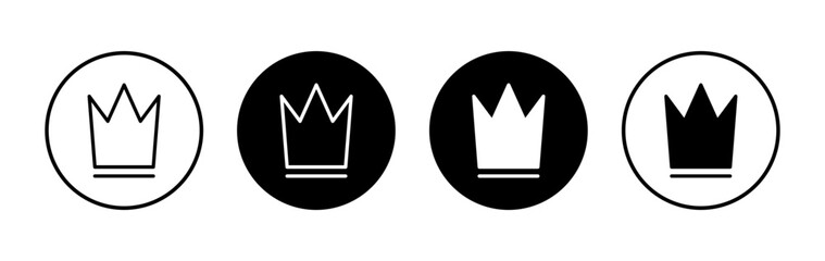 Crown icon symbol for apps and websites. crown sign and symbol